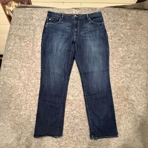 Levi's 505 Straight Leg Jeans Dark Blue Wash Women's Size 16M W33 L32 15505-0111
